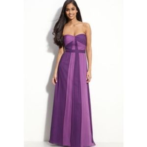Max and Cleo strapless gown